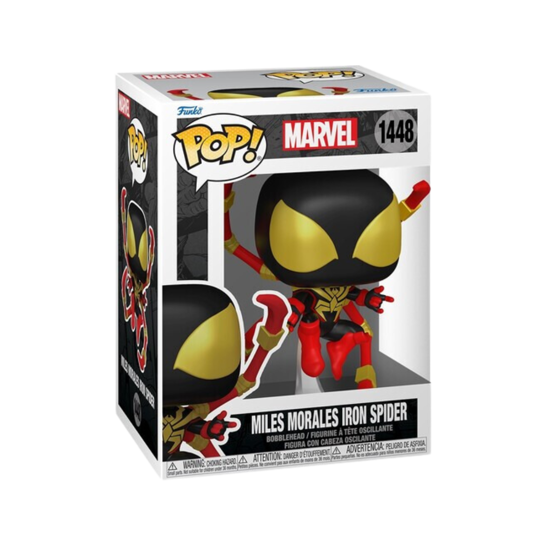FUNKO POP! MARVEL: Spider-Man Comics- Miles Iron Spider (Styles May Vary)