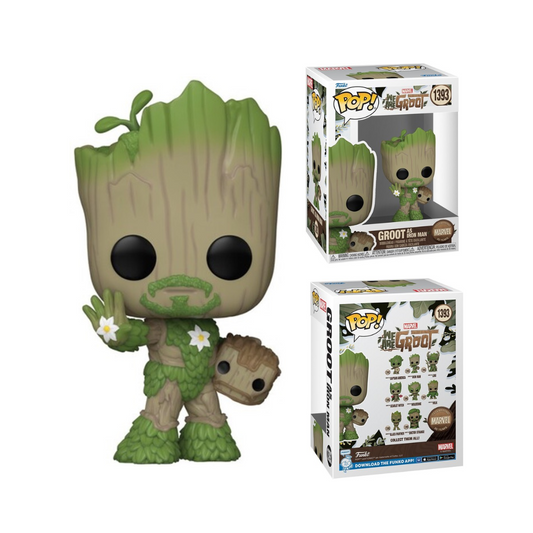 FUNKO POP! Marvel: We Are Groot - Iron Man