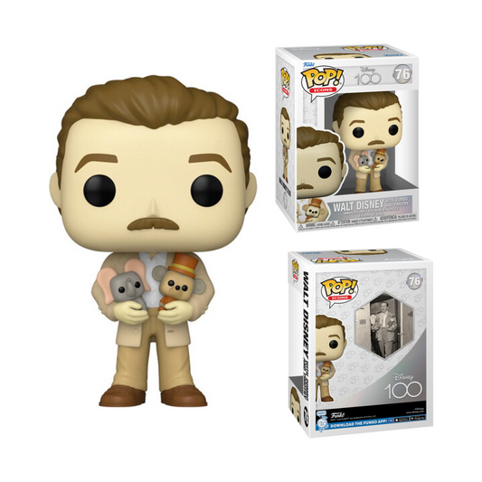 FUNKO POP! ICONS: Disney's 100th - Walt Disney (With Dumbo and Timothy)