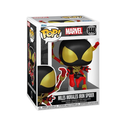 FUNKO POP! MARVEL: Spider-Man Comics- Miles Iron Spider (Styles May Vary)