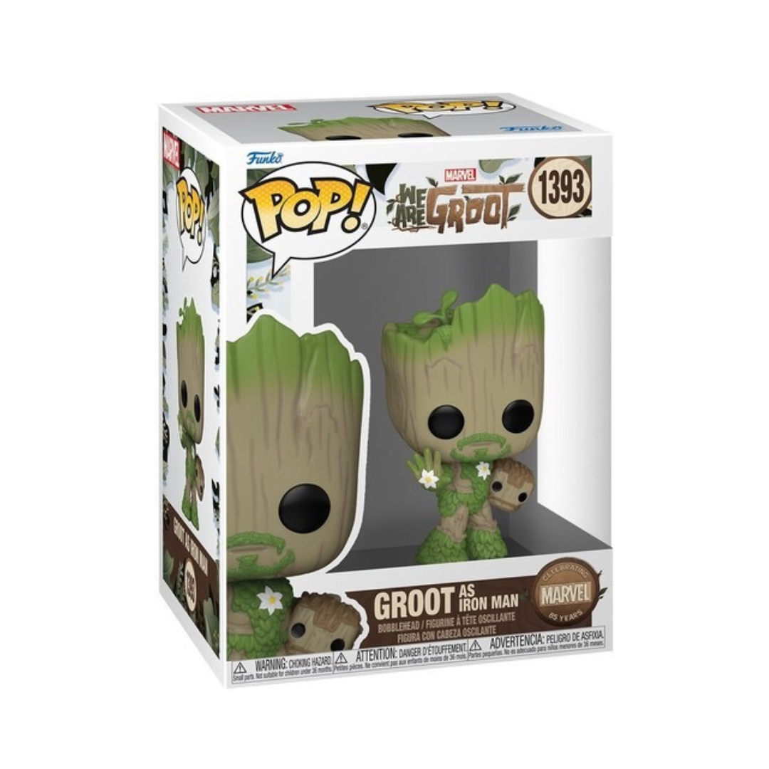 FUNKO POP! Marvel: We Are Groot - Iron Man