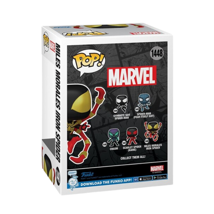 FUNKO POP! MARVEL: Spider-Man Comics- Miles Iron Spider (Styles May Vary)