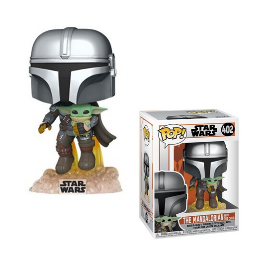 FUNKO POP! Star Wars: The Mandalorian - Mando Flying with Jet Pack